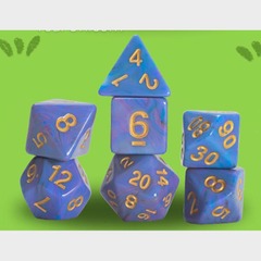 Sirus Blue Unicorn Dice Set